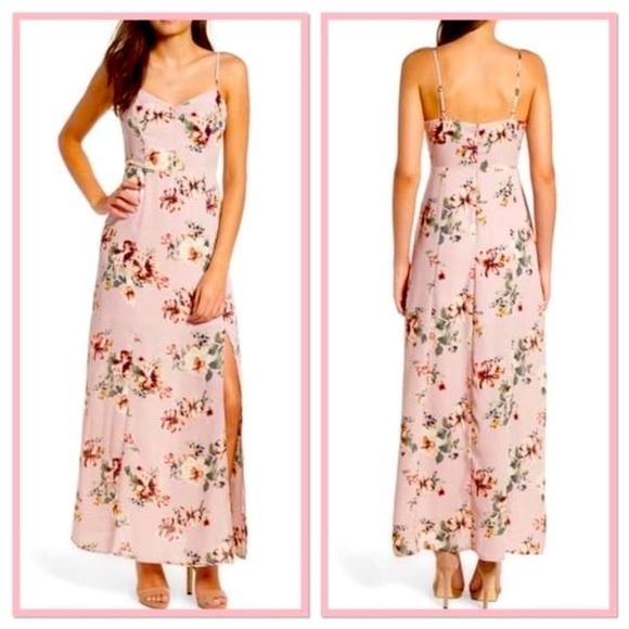Nwt Leith Floral Print Maxi Dress - Picture 1 of 9
